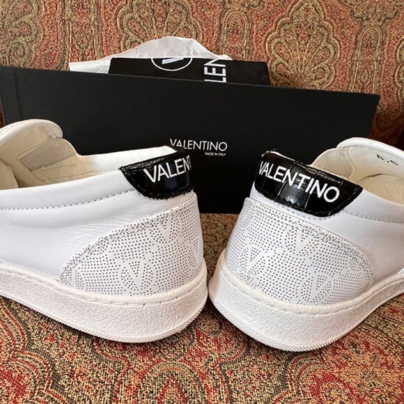 Valentino Adriel Monogram Leather Slip on Sneakers - Picture 4 of 9